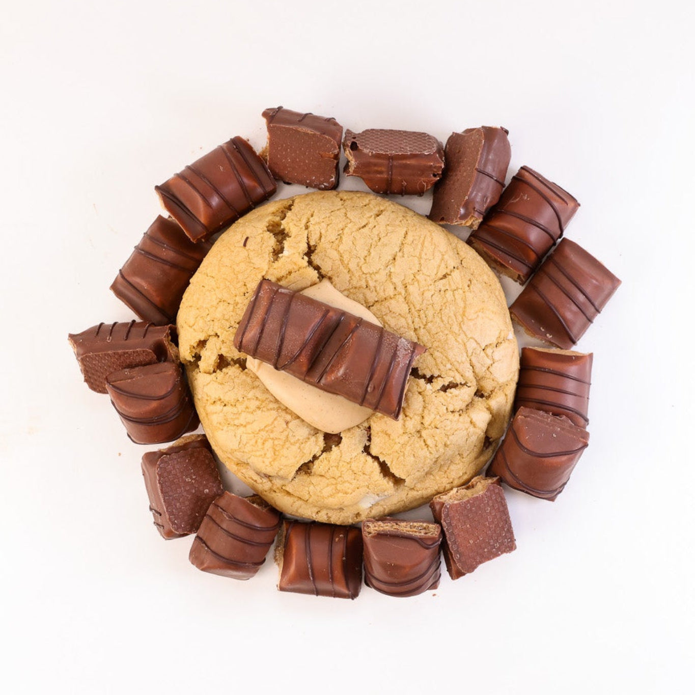 Kinder Bueno Stuffed Cookies