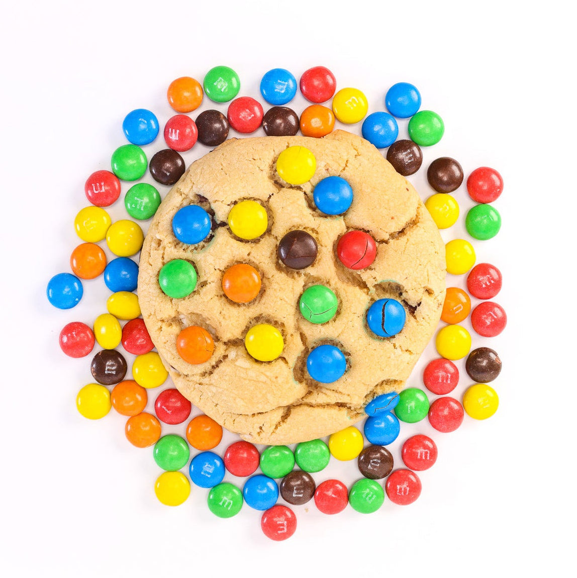 M & M Stuffed Cookies