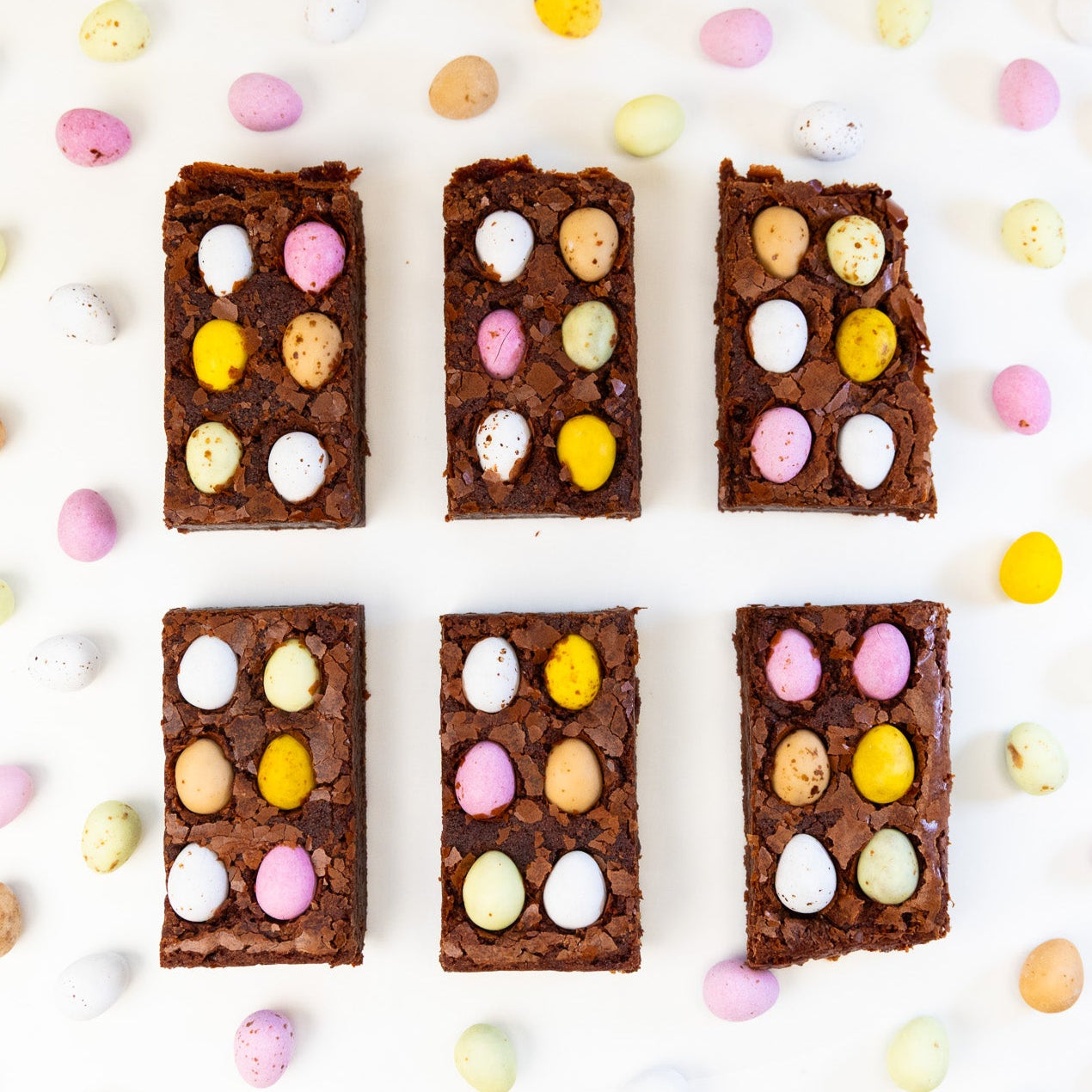 Mini Egg Brownies