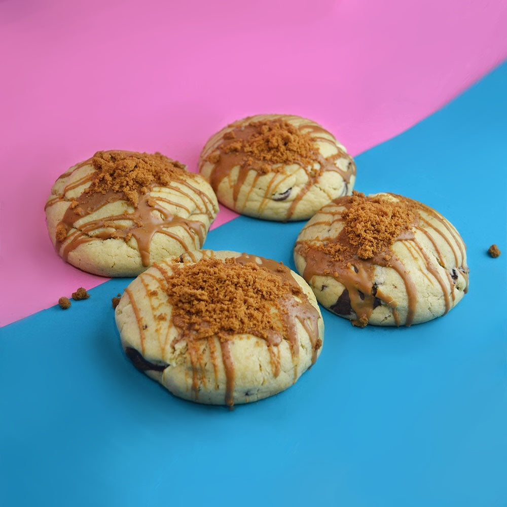 Lotus Biscoff Stuffed Cookies