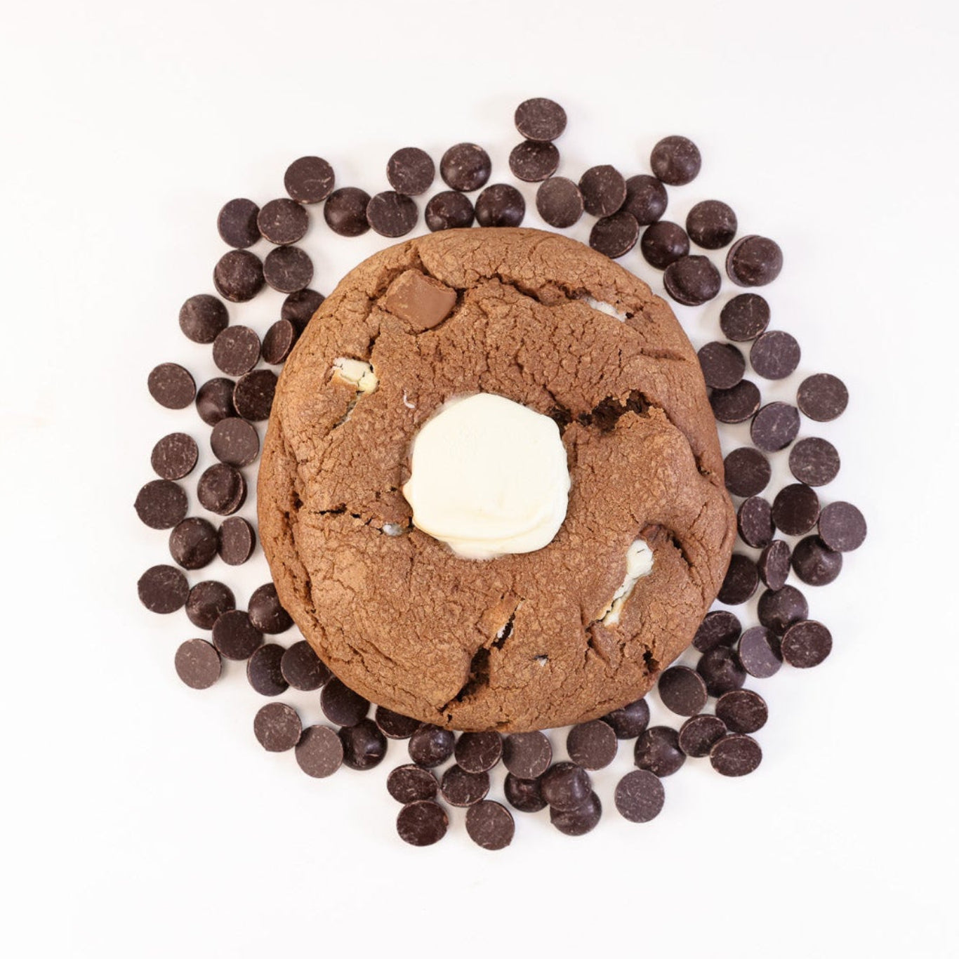 Double Chocolate Stuffed Cookies