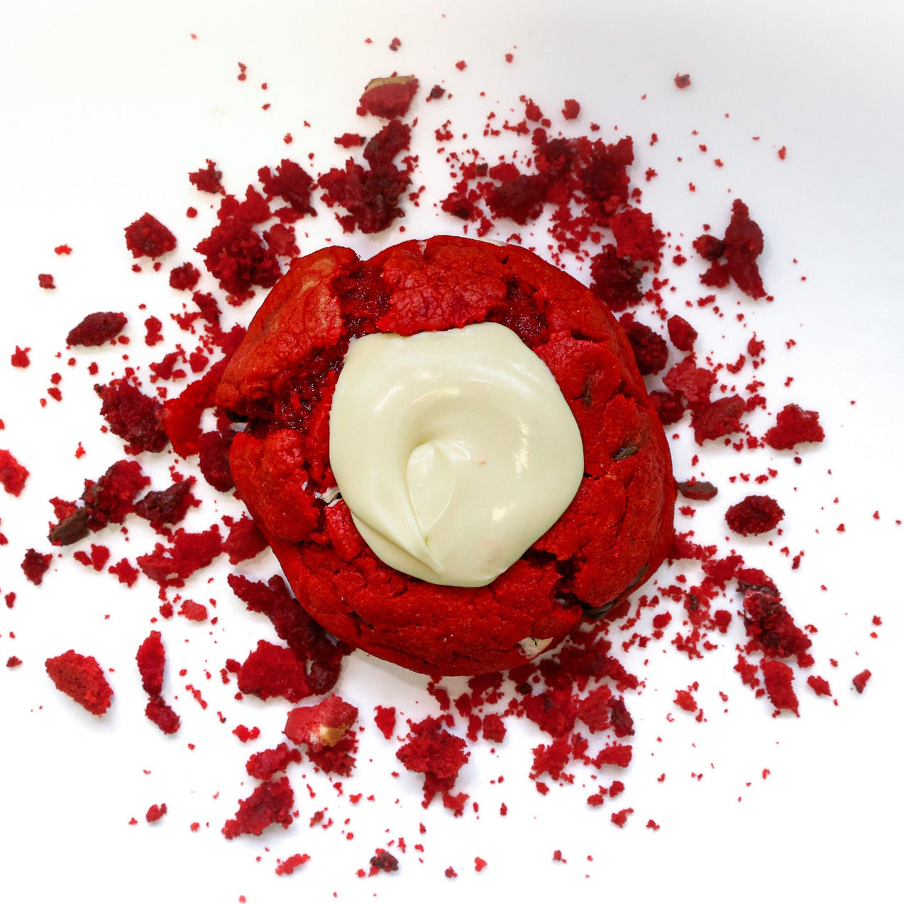 Red Velvet Stuffed Cookies