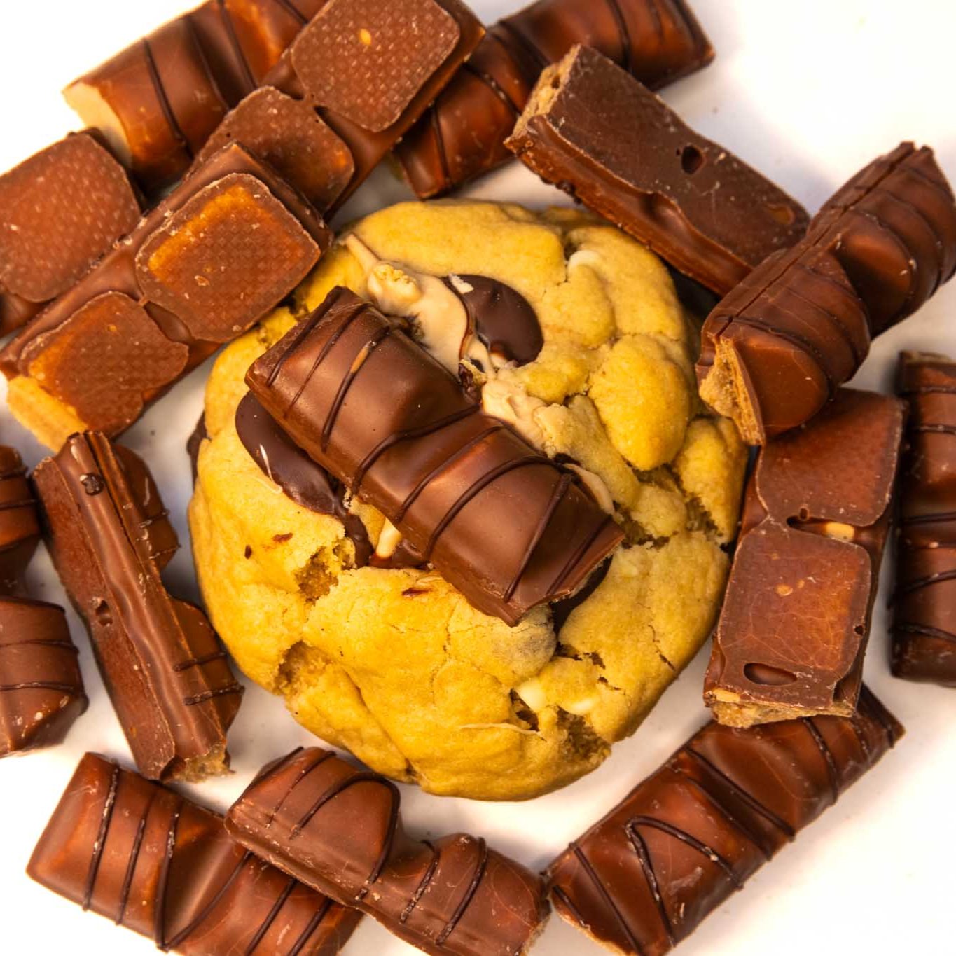 Kinder Bueno Stuffed Cookies